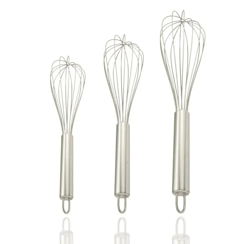 Stainless Steel Whisks Set of 3