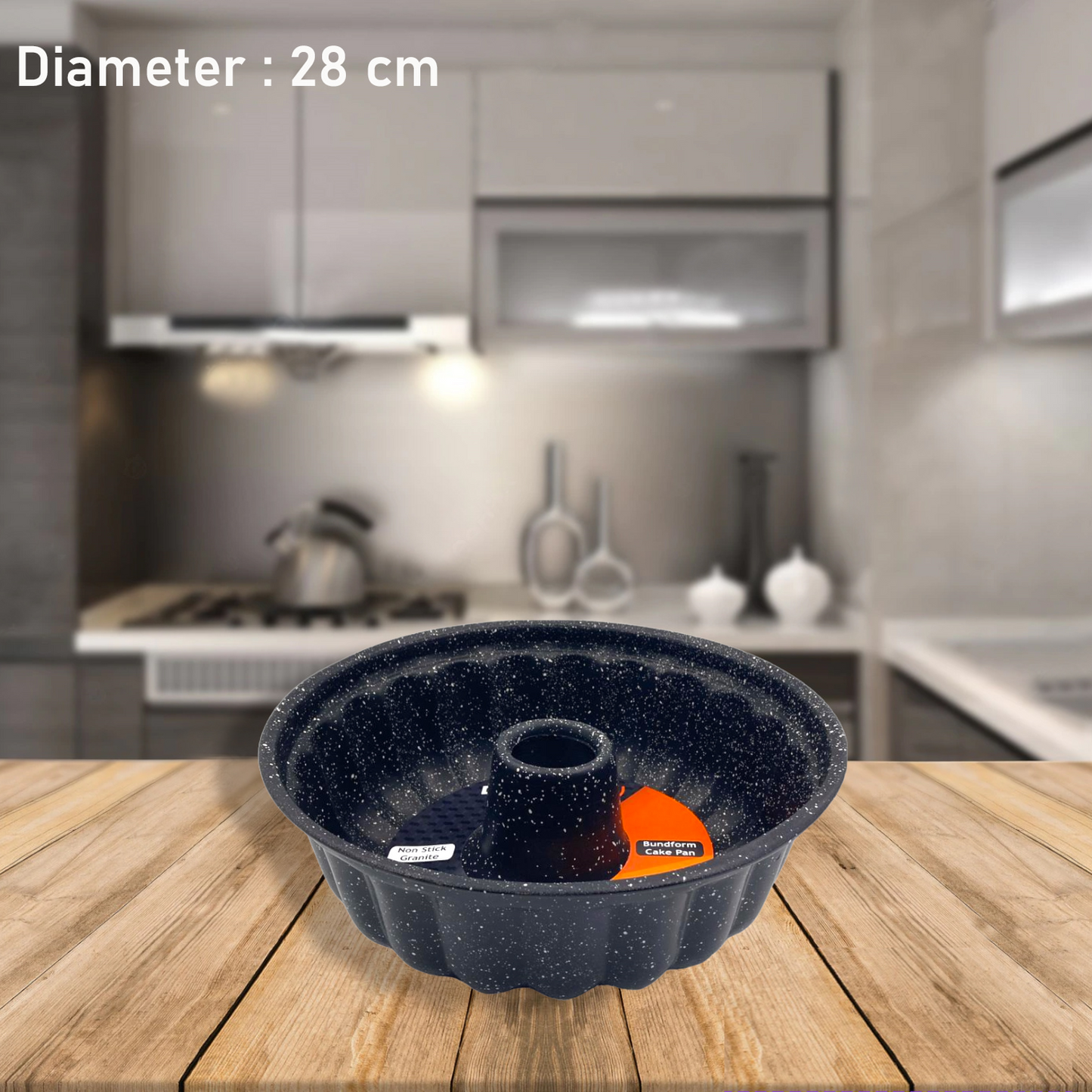 DOSTHOFF BLACK GRANITE HIGH CAKE PAN 28 CM