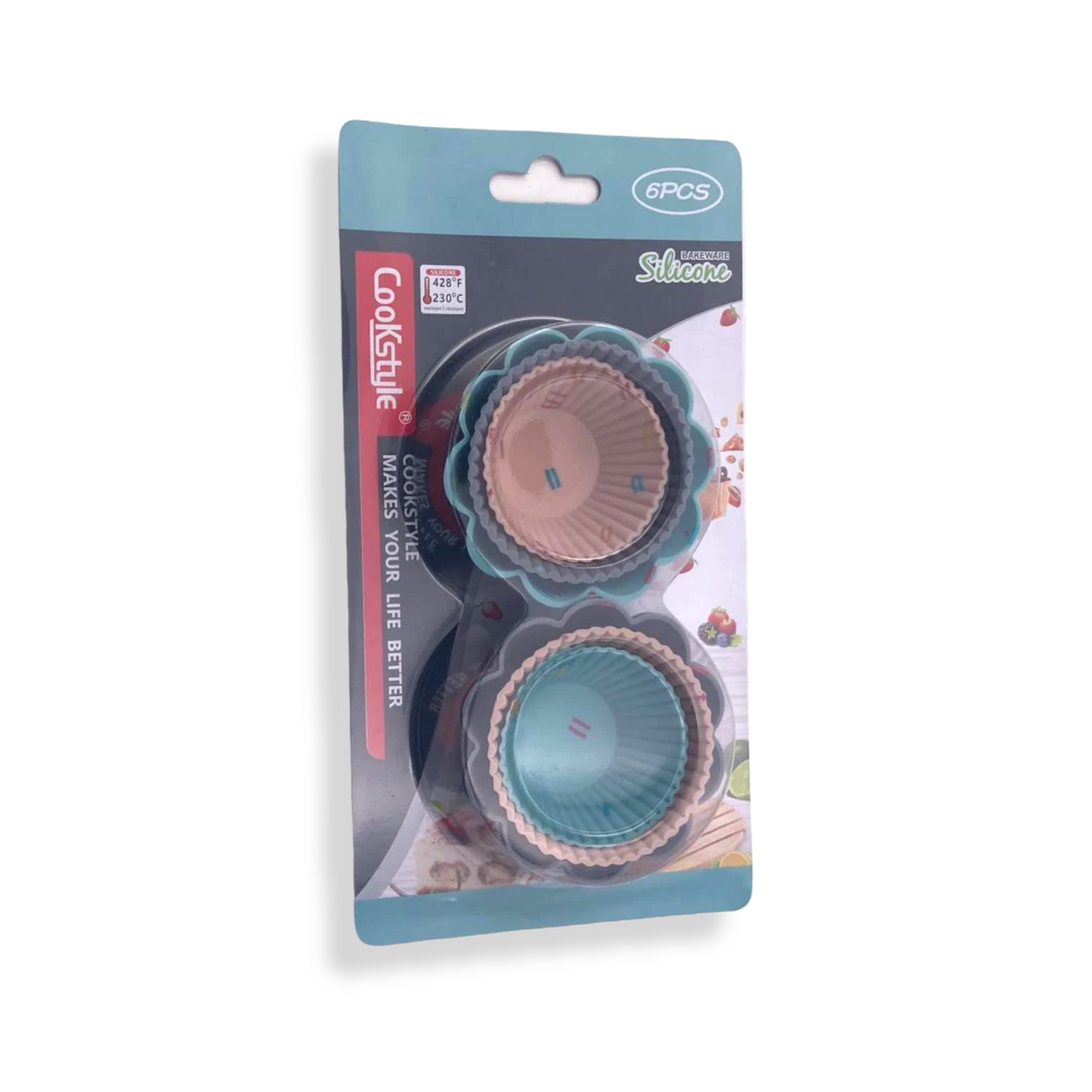 Silicone 6 pcs Multi Sizes Muffin Molds