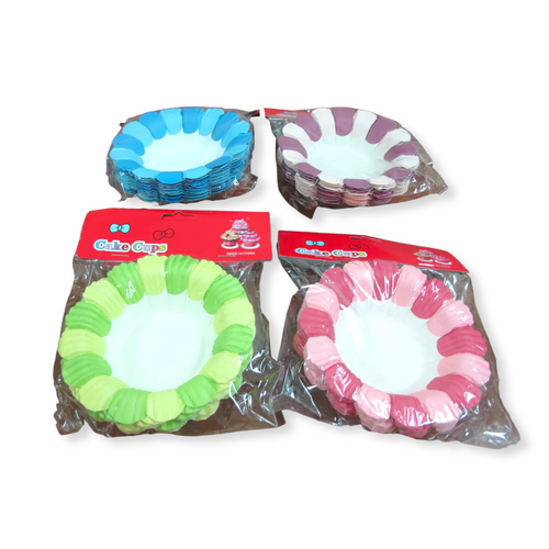 Paper muffin holder flower shape X2