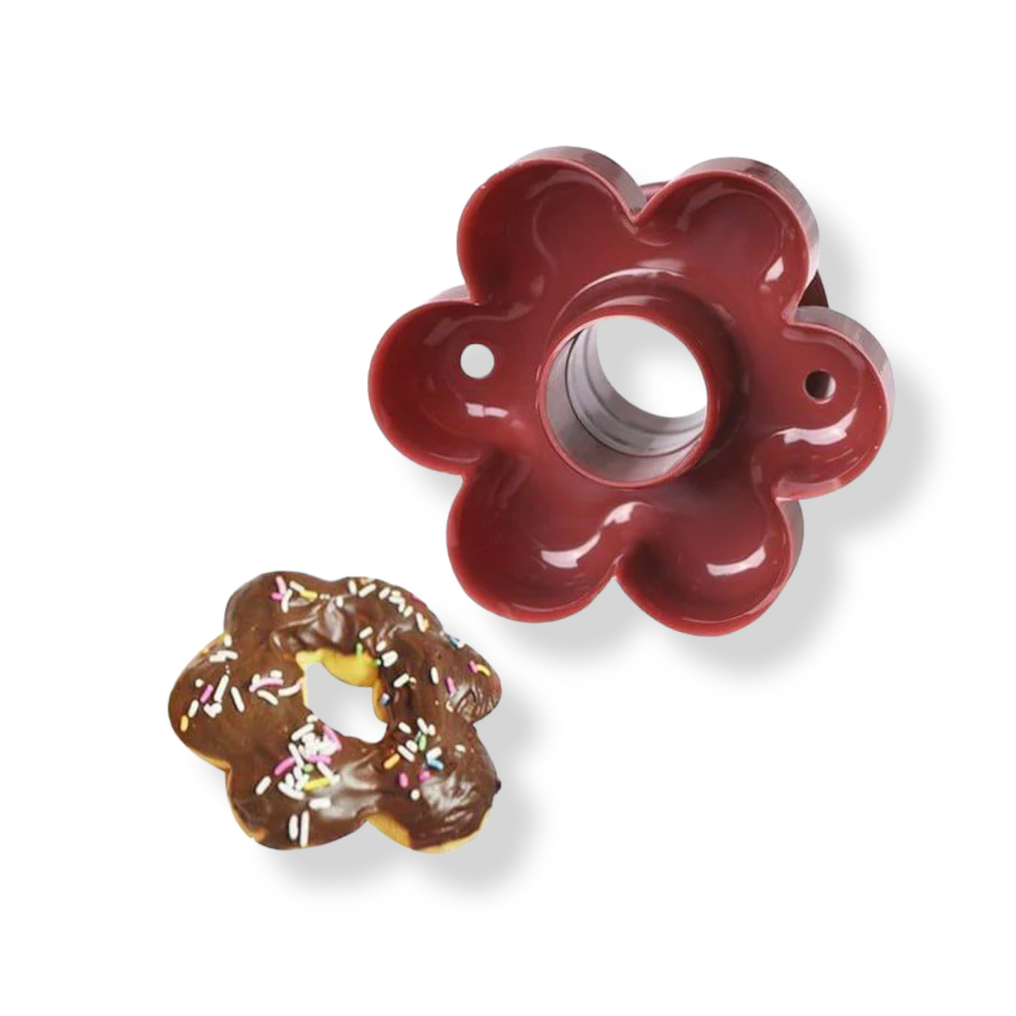 Flower Plastic Donut Cutter