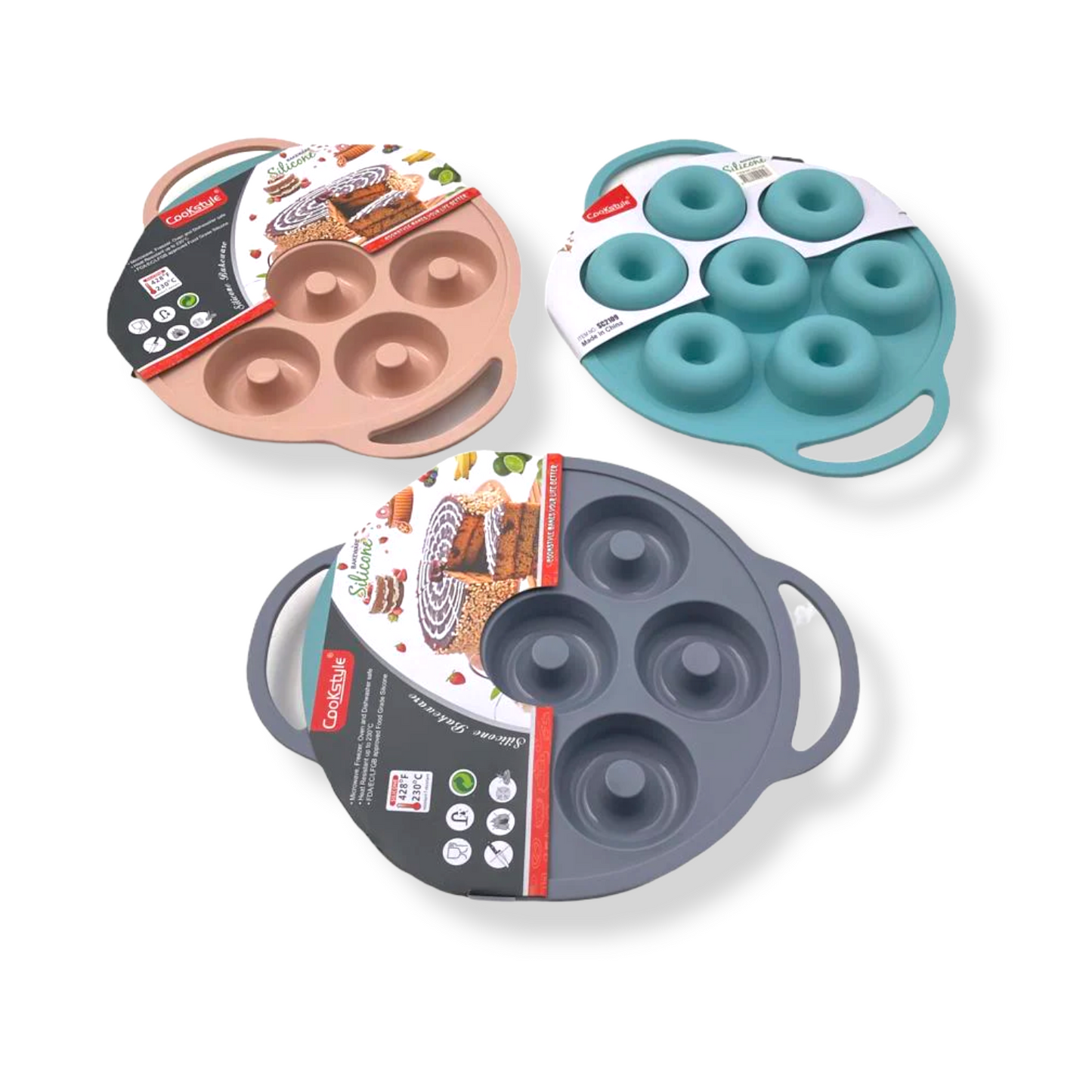 7 Cups Silicone Donuts Mold