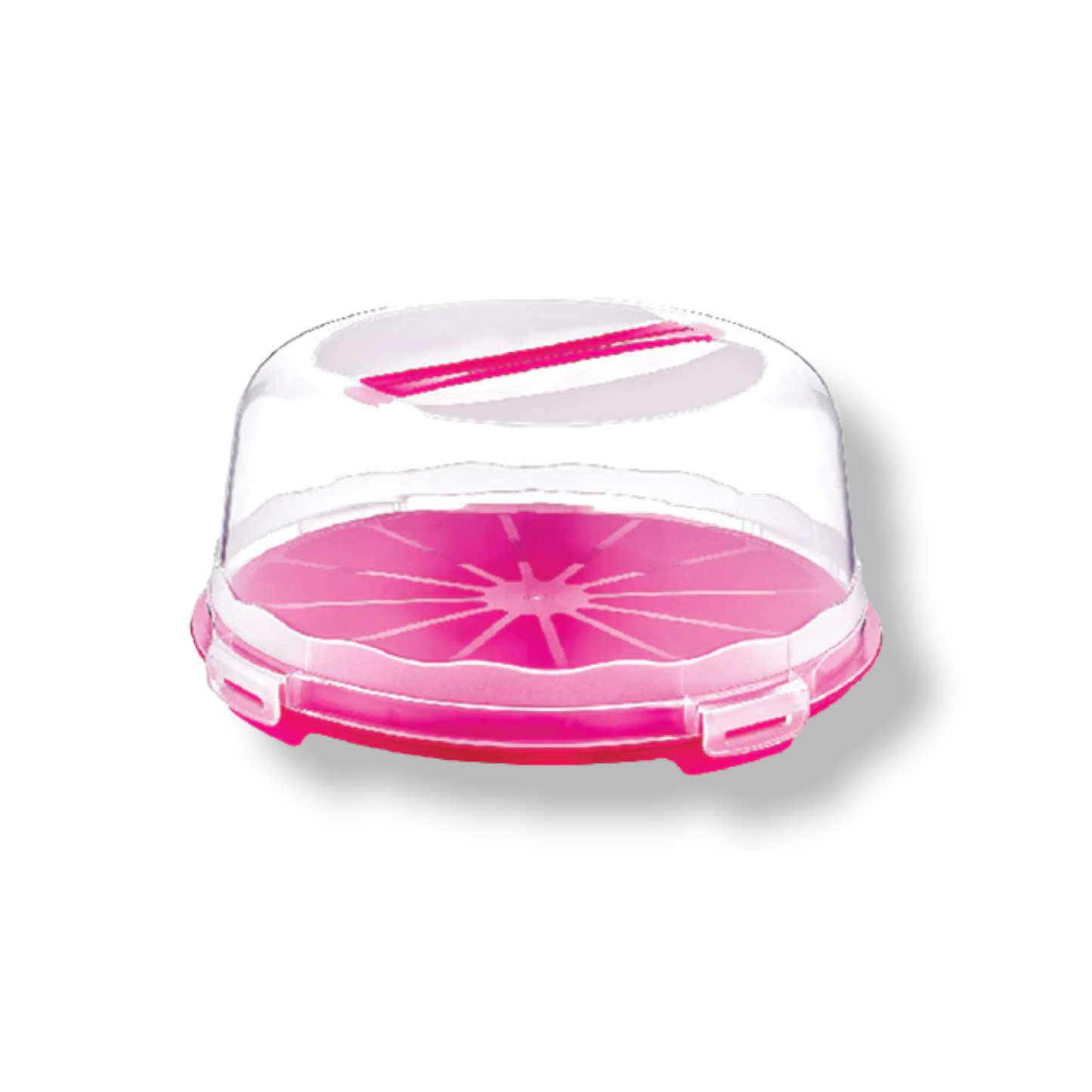 High Plastic Pastry Carrier with Lid