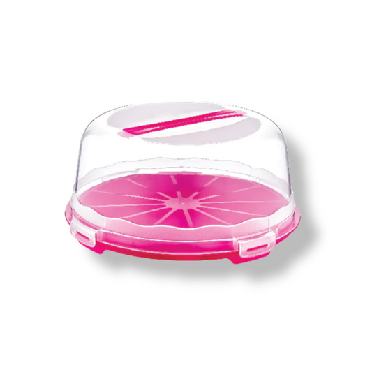 High Plastic Pastry Carrier with Lid