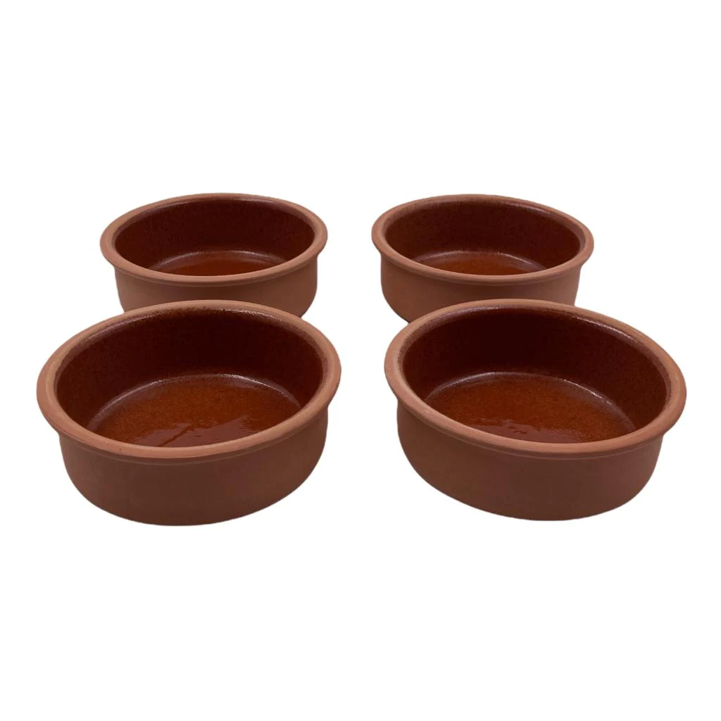 Set of 4 Clay Bowls 14 x 4.5 cm