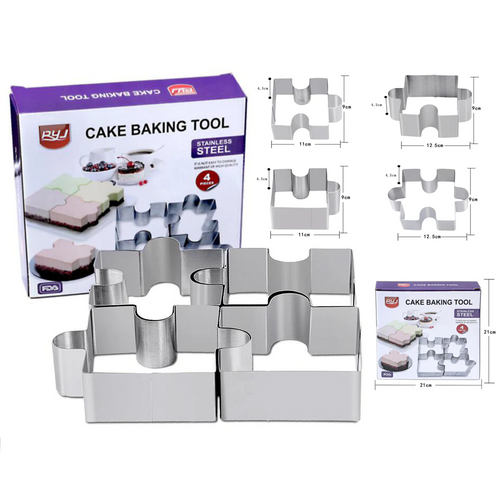 Puzzle Shaped Rings for Cake