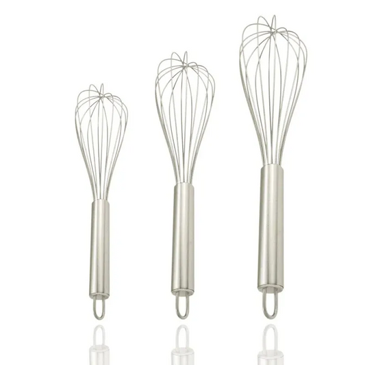 Stainless Steel Whisks Set of 3